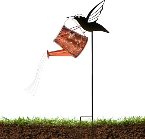 Solarlampen Für Draußen - Mit Kolibri-Deko Außenlaterne Für Garten,Wetterfeste Solarleuchte Für Garten Terrasse Rasen Vorgarten