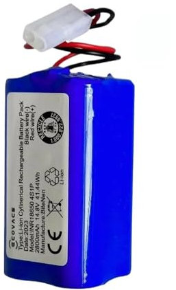 VFUNIOUSF Batterie Li-ION RS-RT900866 CMICR18650F5, Compatible avec Les aspirateurs Robots Rowenta Explorer Série 20 et 40(Battery 2800mAH)