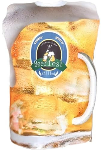 Muteitt Disfraz De Cerveza, Disfraz De Jarra De Cerveza para Adultos, Disfraz Divertido De Comida, Disfraz De Oktoberfest para Carnaval, Fiesta De Halloween, Cosplay.