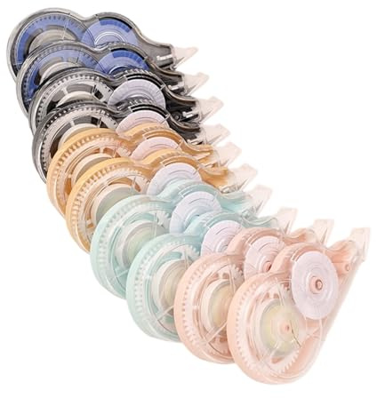 10pcs Korrekturbandrolle 8mx5mm White Out Tape Schnelltrocknen Korrektur Gesamt 80 M Zum Schreiben Von Journaling Der Korrekturspender Mit Hoher Kapazität Nennt