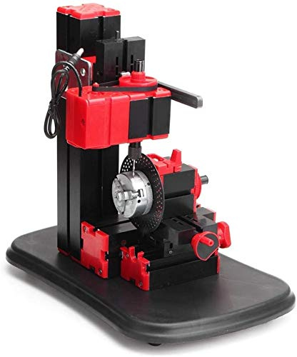 Werkzeugdrehmaschine Standard 未处理 Werkzeuge Elektrische Werkzeuge, Mini-Drehbank-Bohrmaschine DIY Holzbearbeitung Modellbau Werkzeug Drehbank Fräsmaschine Kit Bohrfutter