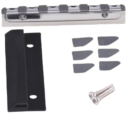CHICIRIS Guitar Roller Nut Edelstahl -Gitarrenruhe für 43 -mm -Elektrogitarren, Kugelförmige Nussunterstützung, Gitarrenkopfskissen mit Montage -Hardware Enthalten