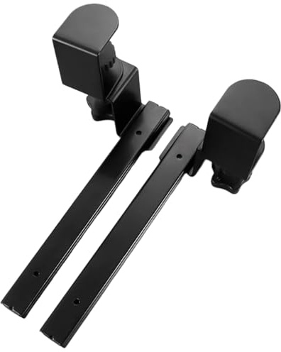 Generisch Under Desk Keyboard Rail | Rotating Slide-Out Keyboard Stand with Phone Mount | Adjustable Desk Rail Organizer for Office Home Dorm Study Room Laptop PC Computer Workstation