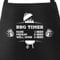 MoonWorks coole Grill-Schürze für Männer mit Spruch BBQ Timer Bier Herren Party-Schürze zum Grillen schwarz unisize