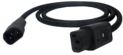 Audiophile Screened IEC Mains Cable. Shielded C13 to C14 Kettle Socket Lead (1.5m)
