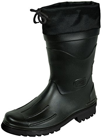 MADSea Herren Jungen Gummistiefel Nils-Hannes | Halbhoher wasserdichter, ungefütterter Regenstiefel | mit verschnürbarer Nylonstulpe