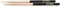 Zildjian 5B Hickory Drumsticks - Nylon Tip - Black DIP