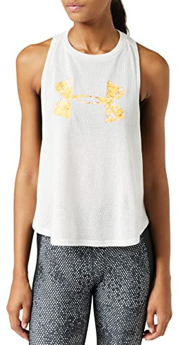 Under Armour Damen Tank MESH Around Tank, Weiß, LG, 1341956-112