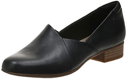 Clarks Damen Juliet Palm Slipper, Schwarzes Leder, 38 EU Weit