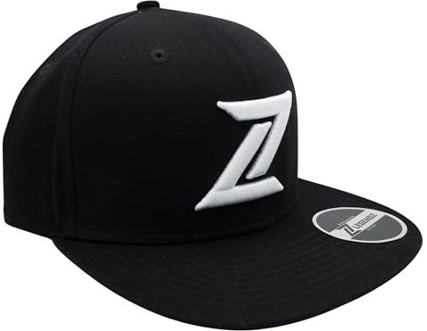 LegendZ Snapback Cap, One Size Kappe für Männer und Frauen I Mütze für Gym Fitness Bodybuilding Sport I 6-Panel, Unisex, gesticktes Logo - Schwarz