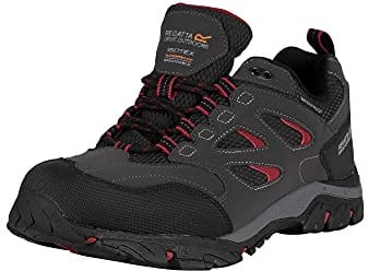 Regatta Mens Holcombe IEP Low Rise Walking Trainers - Ash Rio Red - 7 UK