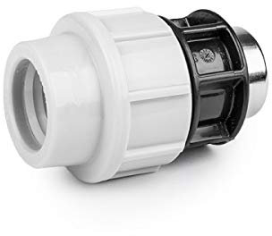rg-vertrieb PE Rohr Verschraubung Fittings Klemmfitting Kupplung Innengewinde IG für Verlegerohr Rohrverbinder wählbar (32mm x 1)