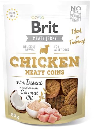 VAFO PRAHA s.r.o. Bret Dog Snacks 80G Snack Justky Hühnermünzen / 12