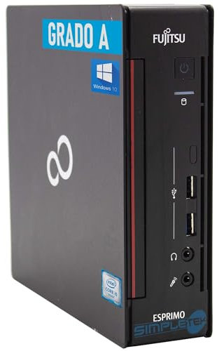 Fujitsu Mini PC Q558 Core i5 8500T Fino a 3.50GHz | Windows 10 Pro | 64GB RAM e SSD 960GB | PC Computer Desktop da Ufficio (Ricondizionato)