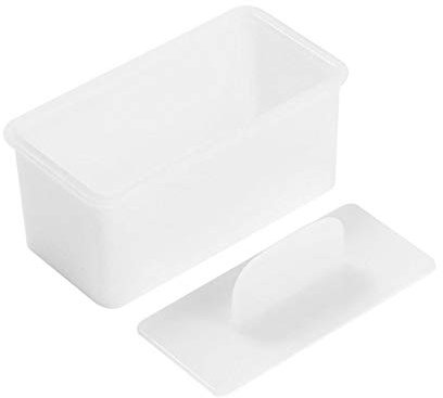 QOTSTEOS Molde rectangular para sushi – Juego de cocina japonesa para hacer sushi, libre de BPA, molde de prensa (1 pieza, blanco)