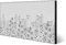 banjado Magnettafel schwarz 78 x 37cm / Magnetwand Metall/Magnetpinnwand als Memoboard/Pinnwand Magnettafel Küche, Büro, Kinderzimmer inkl. 4 Magnete & Montageset - Motiv Wegesrand