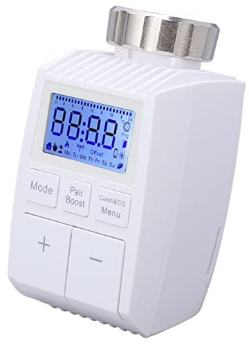 Smart Home Heizkörperthermostat, Einstellbare Temperatur, Digitaler Thermostat Heizung, Steuerung per App, Umschaltbarer Modus, einfache Installation, Energie sparen, für Haus