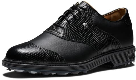 FootJoy Serie Premiere Wilcox, Zapato de Golf Hombre, Negro, 42.5 EU