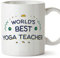 Mugffins Tazza in ceramica per ISTRUTTRICE DI YOGA - 11 oz / 350 ml - In inglese - World's Best - Idea regalo per compleanno, anniversario, natale, laurea