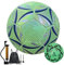Reflektierender Fußball, holografischer Fußball, leuchtender Fußball, Größe 4/5, Standard-Übungsfußball, leuchtender Fußball, leuchtet im Dunkeln von Light Reflect, (Nr. 4, C)