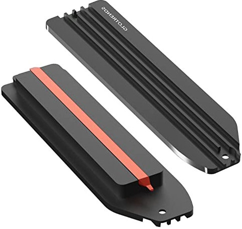 GLOTRENDS Kühlkörper für PS5 M.2 PCIe NVMe SSD mit Kupfer Heatpipe und Montageschraube