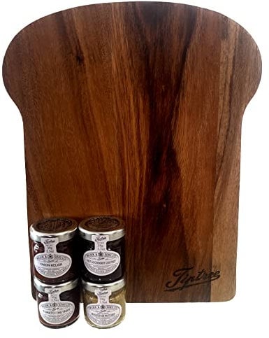 Tiptree Toast Board Set - Includes 4 Savoury Tiptree 38g Mini Jars