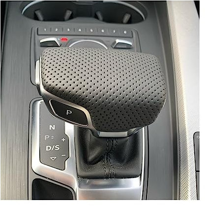 Kompatibel mit Audi A4 B9 A5 Q7 Q5 2016-2019 Perforierte Leder Wählhebelgriff Schaltknauf Handballabdeckung