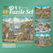 Bits and Pieces - 4-in-1-Puzzle-Set mit 500 Teilen für Erwachsene – 500-teiliges Puzzle-Set Jahreszeiten im Land von Bonnie White – 41 cm x 51 cm