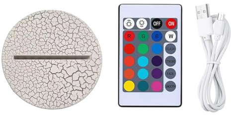 UKCOCO 1 Satz Led-lichtbasis Led-lampen-display-sockel Lampensockel Mit Farbwechsel 3d-lampensockel Tütenfüller Für Weihnachtsfeiern Led-nachtlicht Usb-led Acryl Schmücken Kind Haushalt