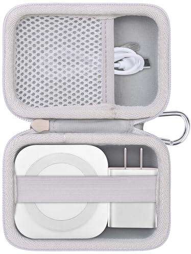 khanka Hard Travel Case Replacement for LISEN 3 in 1 Charging Station,Travel Wireless Charging Station for Multiple Devices,Case Only(White).