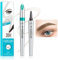4-Forked Augenbrauenstift - Wasserdichter 3D Augenbrauenstift Mit 4 Gabelspitzen - Langanhaltend Natürliche Härchenzeichnung Eyebrow Pencil Microblading (01 Hellbraun)
