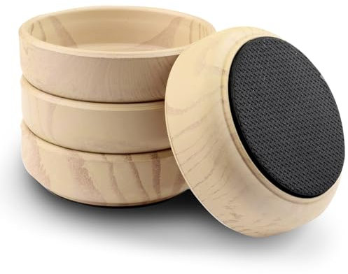 4-Pack Premium Floor Protectors & Rubber Castor Cups,Carpet Protector Cups,Sofa Feet Protectors for Wooden Floors,Sofa Leg Floor ProtectorsPerfect for Furniture Legs, Carpets, and Wooden Floors
