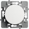 DEBFLEX - Casual Evo - Interrupteur Poussoir - Interrupteur Mural pour Commande d'Éclairage à Plusieurs Points De Contrôle - Installation Rapide - ABS - Installation Encastrée - Blanc - 76 x 76 x 34mm