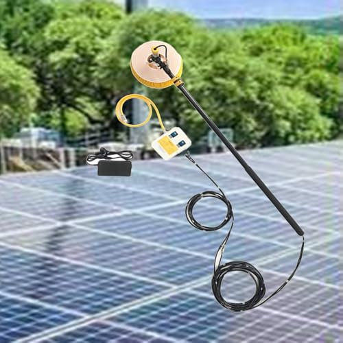 MQL-HDX Robot de Nettoyage de Panneaux solaires, équipement d'outils de Brosse de pulvérisation d'eau électrique à tête Unique pour Le Nettoyage des Panneaux photovoltaïques de Toit, 220 V