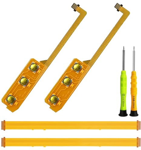 ZHUROUPU Volume Power Button Flex Cable Replacement HDH-VOL-01 for Nintendo Switch Lite ON/Off Cable, L Button Left Connector Ribbon Flex Cable for Nintendo Switch Lite HDH-001 Motherboard (4Pcs)