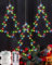 Redefun Stella di Natale Luminosa 3 Pezzi Stelle Luminose Natale a Batteria con Timer, 45 LED Luci Finestra Natale Impermeabile Luminoso Albero di Natale per Finestre Interno Esterno Decorazione
