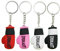 Porte-clés de gants 4 pièces, mini porte-clés mixte de gants, gants de boxe pendentif nouveauté pour hommes et femmes, cadeau de fête des pères de vélo