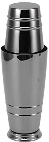 Aladeno Shaker per Cocktail in Acciaio Inossidabile, Tazza da Viaggio Antiagitazione per Feste e Campeggio, Bicchiere da Caffè in Acciaio Inossidabile 304, Tazza in Metallo con (Rivestimento nero)