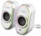 Fanatic 500: Speakers Gaming 2.0 PC/Mac: suono sricco e potente/jack da 3,5 mm + USB/telecomando integrato/retroilluminazione RGB/compatibile con Bluetooth 5.1 / dimensioni compatte (bianco)