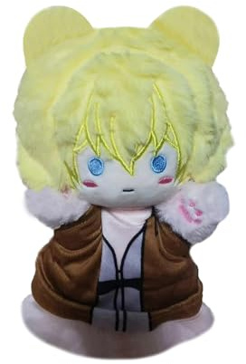 Armin Arlert Eren Jaeger Plüschfigur, 25 cm, Plüsch-Handpuppe, Cosplay, Anime, PP-Baumwolle, Kissen, weich, gefüllt, pelzig, Tasche, Heimdekoration, für Erwachsene