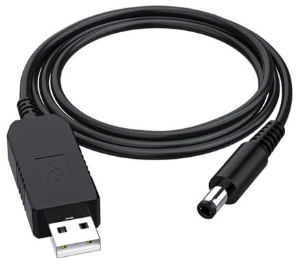 Gebildet DC 5V naar DC 12V USB Voltage Step Up Converter Kabel Voeding USB Kabel met DC Jack 5.5 x 2.5mm of 5.5 x 2.1mm, USB 5V naar DC 12V Kabel(100cm)