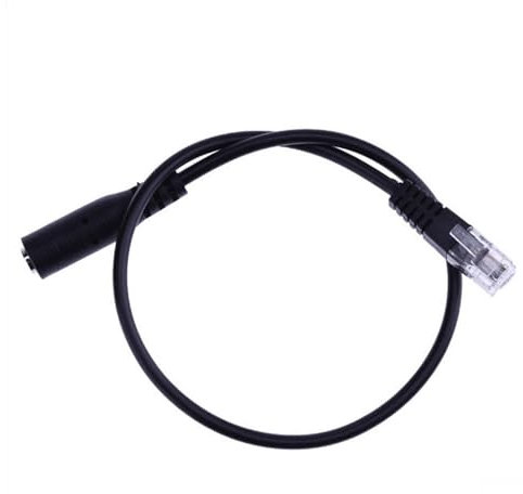 Adattatore per cuffie per telefono – Adattatore per presa telefonica per linea fissa da 3,5 mm, convertitore cuffie con interfaccia a testa rotonda e testa in vetro compatibile con telefono e computer