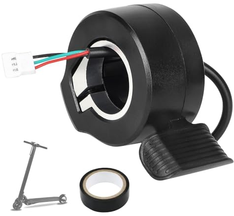 Elektroroller Daumengas, E Scooter Gasgriff, Daumengas Elektrischer Scooters Gashebel, Rutschfest, Wasserdicht, Langlebig, Einfach Installierbar, Geeignet für E-Scooter und Elektrofahrräder