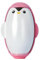 Travel Size Lint Roller, Pen guin Shape Reusable Lint Roller Ball, Portable Lint Roller Pet Hair Remover, Dog Cat Hair Remover, Extra Sticky Pet Hair Removal Tool For Clothes, Pink