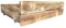 Lermowood Palettenbett M2 2 x Bettschubladen Geflammt 30cm | Bettkästen Holzbett kisten Massivholzbett