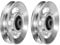 PATIKIL Universal Bearing Pulley Wheel 90mm/3.5, 2 Pcs Aluminium Alloy Bearing Pulley Wheel Lifting Bearing Wheel Replace for Gym Equipment Part Cable Machine