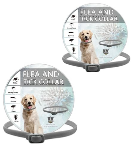 2PCS Collar for Dogs Repellent: Dog Repellent Collars, Adjustable Small-Medium-Large Dog Natural Repellent Collar for Dogs, Waterproof Reflective