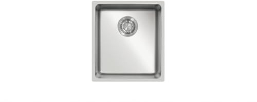 Undermount/Inset Kitchen Sink, Stainless Steel, Single Bowl, 400x450mm, Polished, 215mm Depth