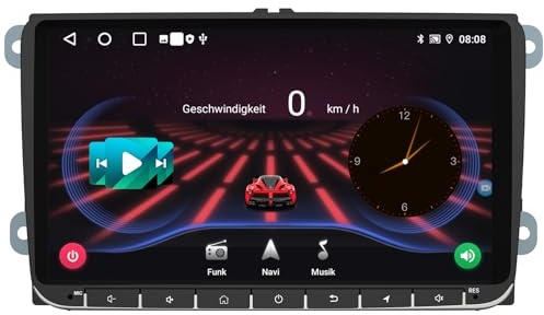 Junsun Radio für VW Golf Seat Skoda, 9'' Screen mit CarPlay Android Auto