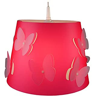 Kinderlampe Schmetterling mit LED Licht Lampenschirm mehrlagig – tolle Lichteffekte
